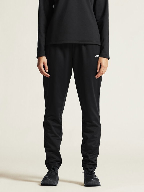 Craft Trainingshose Squad Go Pant (elastischer Bund mit Kordelzug) lang schwarz Damen