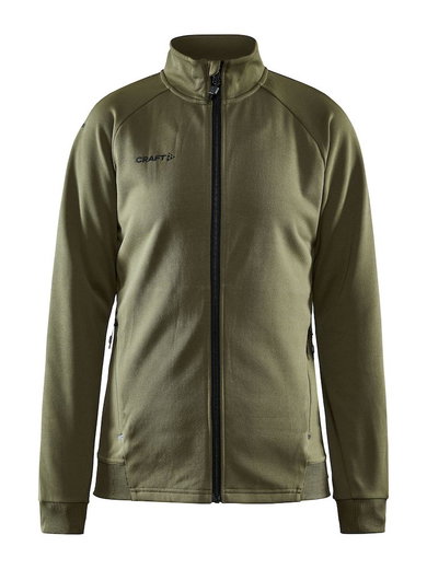 Craft Trainingsjacke ADV Unify (funktionelles Recyclingpolyester) khakigrün Damen