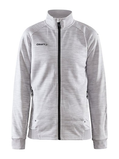 Craft Trainingsjacke ADV Unify (funktionelles Recyclingpolyester) hellgrau Damen