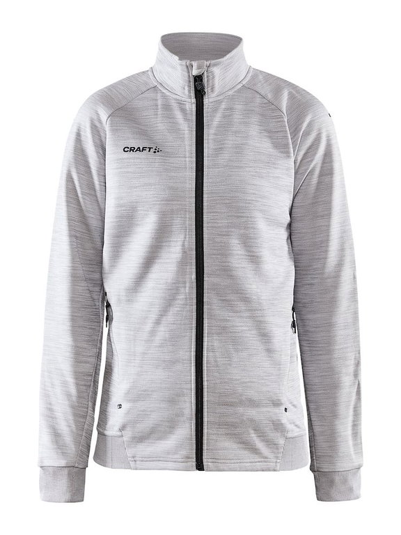 Craft Trainingsjacke ADV Unify (funktionelles Recyclingpolyester) hellgrau Damen