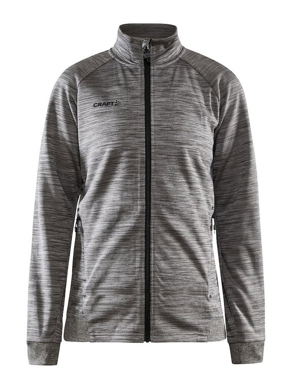 Craft Trainingsjacke ADV Unify (funktionelles Recyclingpolyester) dunkelgrau Damen