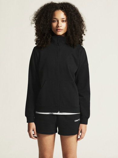 Craft Trainingsjacke Community 2.0 Full Zip (Baumwolle/Polyester) schwarz Damen