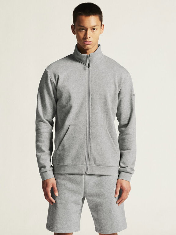 Craft Trainingsjacke Community 2.0 Full Zip (Baumwolle/Polyester) hellgrau Herren