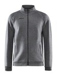 Craft Trainingsjacke Core Soul Full Zip (Front-Reißverschluss, weiches Material) dunkelgrau Herren