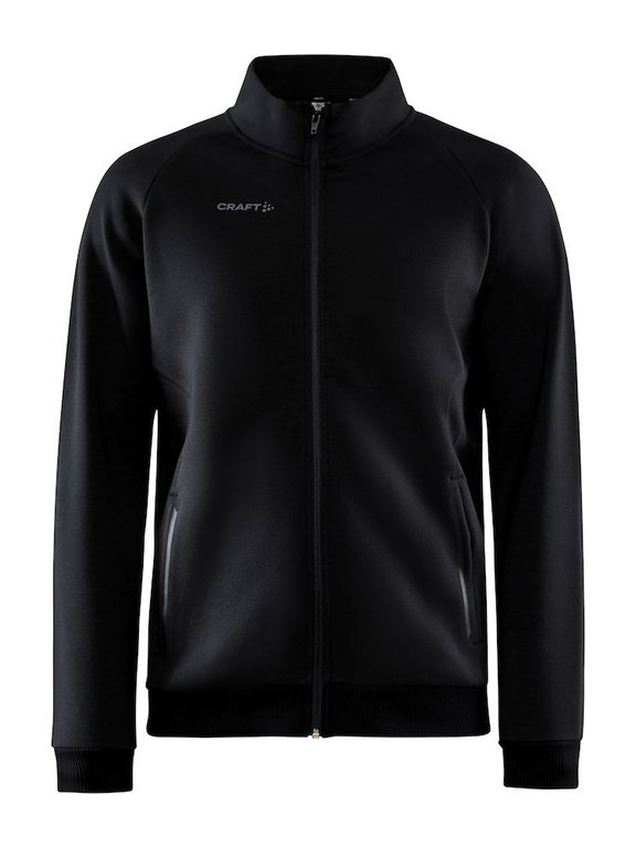 Craft Trainingsjacke Core Soul Full Zip (Front-Reißverschluss, weiches Material) schwarz Herren