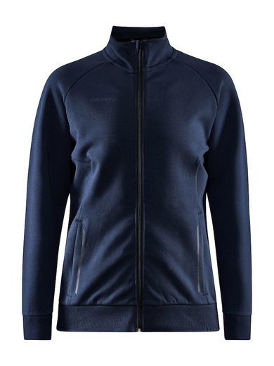 Craft Trainingsjacke Core Soul Full Zip (Front-Reißverschluss, weiches Material) darknavy Damen