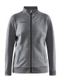 Craft Trainingsjacke Core Soul Full Zip (Front-Reißverschluss, weiches Material) dunkelgrau Damen