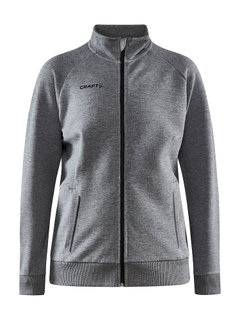 Craft Kurtka treningowa Core Soul Full Zip (Zamek błyskawiczny z przodu, miękki materiał) ciemnoszary Damska