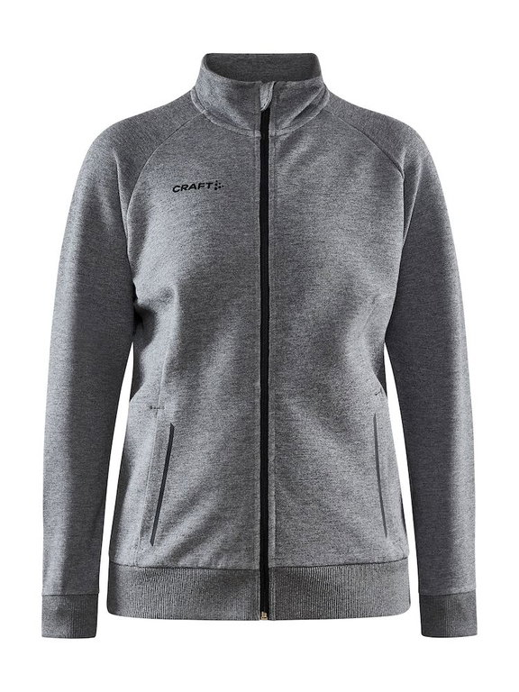 Craft Training Jacket Core Soul Full Zip (Front Zipper, Soft Material) Dark Grey Women