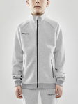 Craft Trainingsjacke Core Soul Full Zip (Front-Reißverschluss, weiches Material) hellgrau Jungen