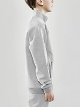 Craft Training Jacket Core Soul Full Zip (Front Zipper, Soft Material) Light Grey Boys