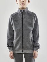 Craft Training Jacket Core Soul Full Zip (Front Zipper, Soft Material) Dark Grey Boys