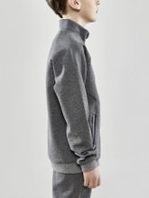 Craft Training Jacket Core Soul Full Zip (Front Zipper, Soft Material) Dark Grey Boys