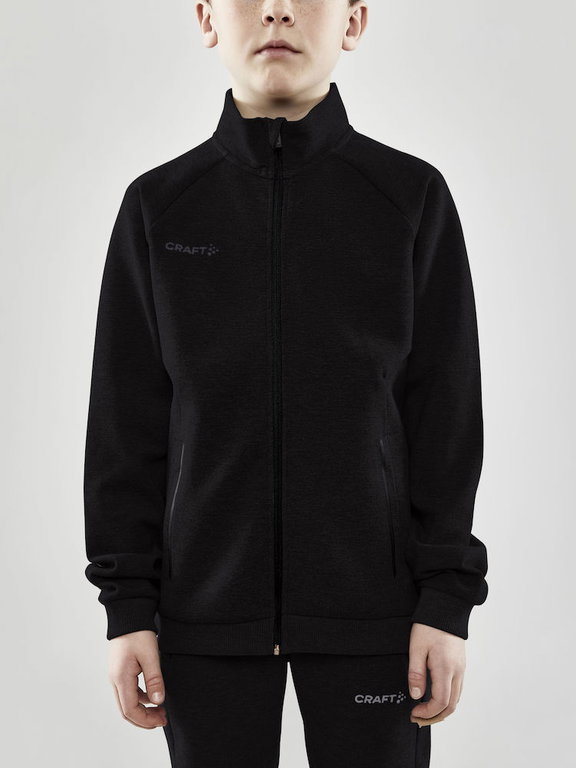 Craft Trainingsjacke Core Soul Full Zip (Front-Reißverschluss, weiches Material) schwarz Jungen