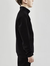 Craft Kurtka treningowa Core Soul Full Zip (Zamek błyskawiczny z przodu, miękki materiał) czarny chłopcy