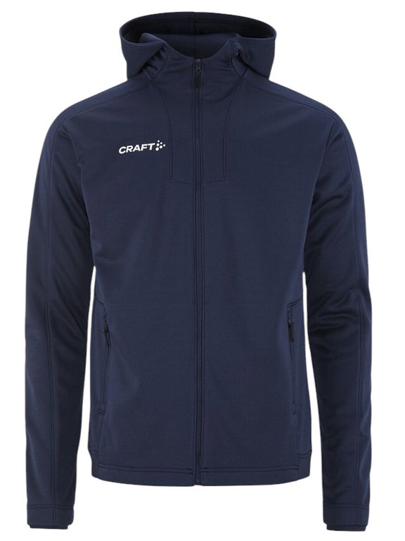 Craft Trainingsjacke Evolve 2.0 Brushed Hood (strapazierfähig, Feuchtigkeitstransport) navyblau Herren