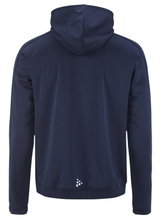 Craft Evolve 2.0 Brushed Hood Training Jacket (durable, moisture-wicking) navy blue men's