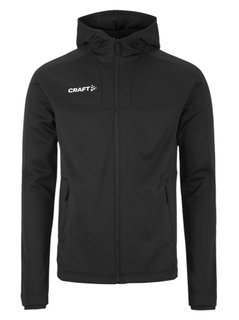 Craft Trainingsjacke Evolve 2.0 Brushed Hood (strapazierfähig, Feuchtigkeitstransport) schwarz Herren
