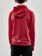 Craft Training Jacket Evolve Hood - durable mid-layer hooded jacket made of stretch material - red children