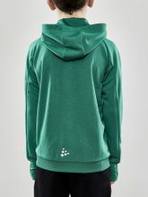 Craft Training Jacket Evolve Hood - durable mid-layer hooded jacket made of stretch material - green children