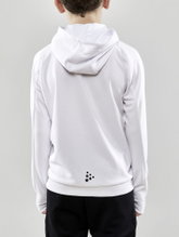 Craft Training Jacket Evolve Hood - durable mid-layer hooded jacket made of stretch material - white children