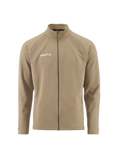 Craft Trainingsjacke Extend 2.0 Full Zip (moderner Look, sehr elastisches Material) beige Herren
