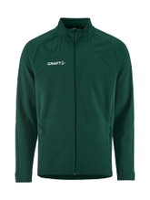 Craft Training Jacket Extend 2.0 Full Zip (modern look, very elastic material) dark green men's