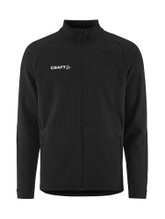 Craft Extend 2.0 Full Zip Training Jacket (modern look, very stretchy material) black men's