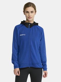 Craft Trainingsjacke Extend Full Zip (mit Reißverschlusstaschen, elastisches Material) kobaltblau Damen