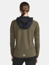 Craft Training Jacket Extend Full Zip (with zipper pockets, elastic material) khaki green Women
