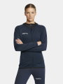 Craft Trainingsjacke Extend Full Zip (mit Reißverschlusstaschen, elastisches Material) navyblau Damen