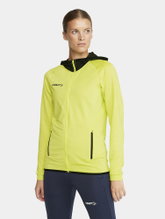 Craft Training Jacket Extend Full Zip (with zipper pockets, elastic material) yellow Women