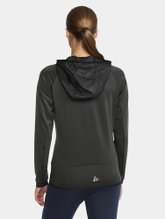 Craft Trainingsjacke Extend Full Zip (mit Reißverschlusstaschen, elastisches Material) asphaltgrau Damen