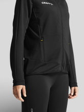 Craft Training Jacket Extend Full Zip (with zip pockets, elastic material) black ladies