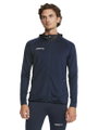 Craft Trainingsjacke Extend Full Zip (mit Reißverschlusstaschen, elastisches Material) navyblau Herren