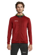 Craft Trainingsjacke Extend Full Zip (mit Reißverschlusstaschen, elastisches Material) weinrot Herren