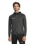 Craft Trainingsjacke Extend Full Zip (mit Reißverschlusstaschen, elastisches Material) asphaltgrau Herren
