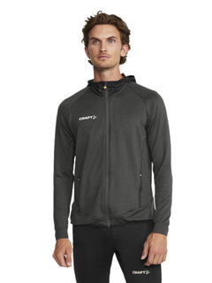 Craft Kurtka Treningowa Extend Full Zip (z kieszeniami na zamek błyskawiczny, elastyczny materiał) asfaltowy szary Mężczyźni