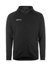 Craft Training Jacket Extend Full Zip (with zip pockets, elastic material) black men's