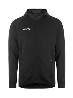 Craft Trainingsjacke Extend Full Zip (mit Reißverschlusstaschen, elastisches Material) schwarz Herren