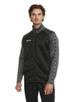 Craft Sport Training Jacket Squad 2.0 Full Zip (with side pockets, elastic functional material) black/gray Men