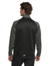 Craft Sport Training Jacket Squad 2.0 Full Zip (with side pockets, elastic functional material) black/gray Men