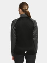 Craft Sport Training Jacket Squad 2.0 Full Zip (with side pockets, elastic functional material) black/gray Women