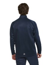Craft Sport Training Jacket Squad 2.0 Full Zip (with side pockets, elastic functional material) navy blue Men