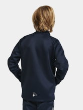 Craft Sport Training Jacket Squad 2.0 Full Zip (with side pockets, elastic functional material) navy blue Children