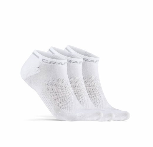 Craft Trainingssocke CORE Dry Shaftless Short (atmungsaktiv) weiss - 3 Paar