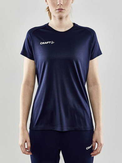 Craft Sport T-shirt (Jersey) Evolve - lightweight, functional - navy blue Women