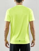 Craft Sport-Tshirt Evolve Referee (rec. Polyester, Mesh-Einsätze) neongelb Herren
