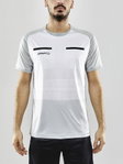 Craft Sport-Tshirt Evolve Referee (rec. Polyester, Mesh-Einsätze) platinumgrau Herren