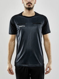 Craft Sport-Tshirt Evolve Referee (rec. Polyester, Mesh-Einsätze) schwarz Herren